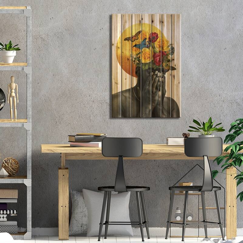 Dream Print On Wood by Kiki C Landon - Multi-Color