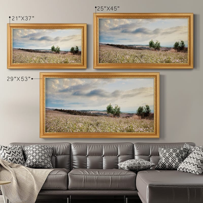 Tuscan Wildflowers Premium Framed Canvas- Ready to Hang