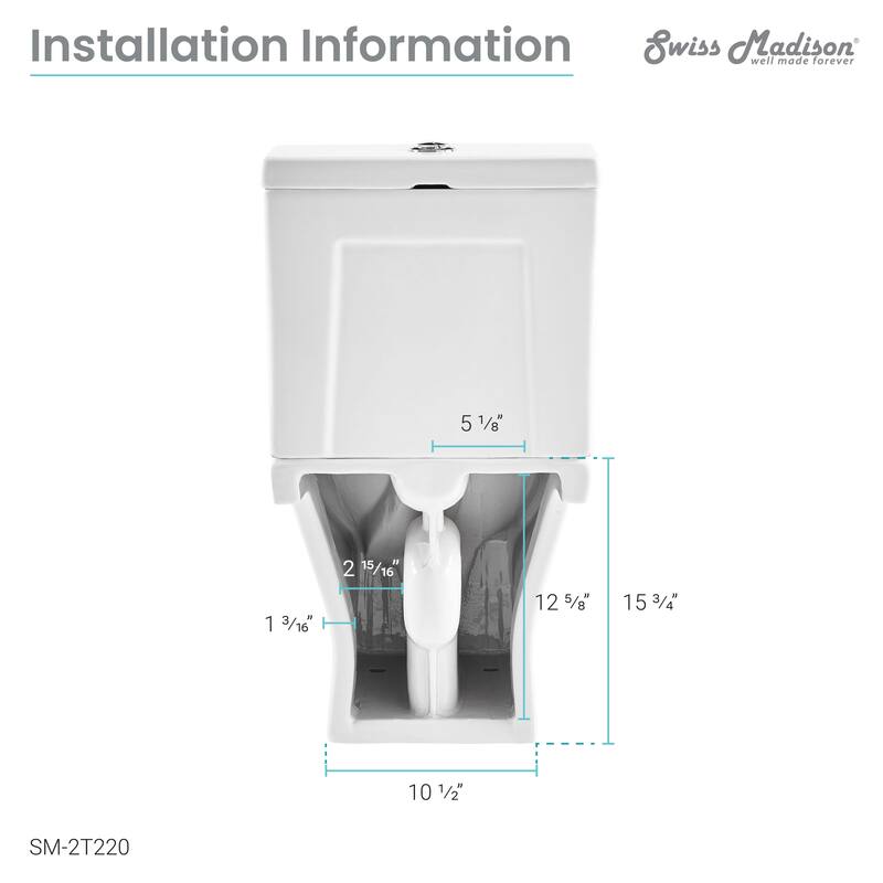 Cache Two Piece Elongated Toilet Dual Flush