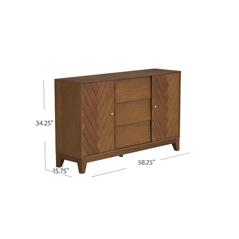 SEI Furniture Anzinger Accent Cabinet with Drawers