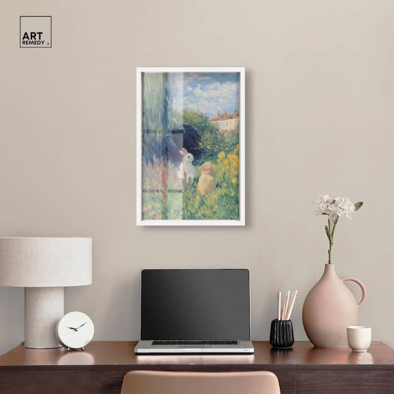 Quiet Gardeners Shadowbox by Art Remedy