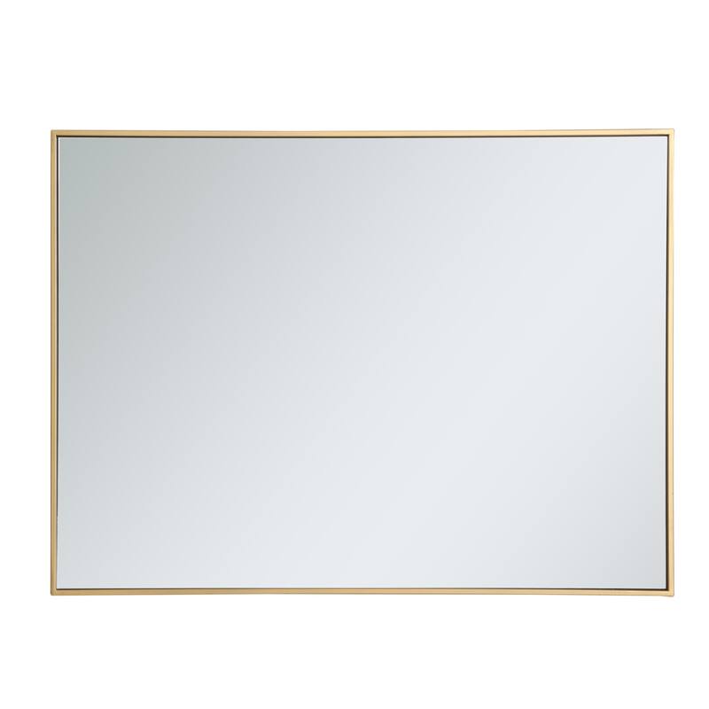 Elegant Lighting Eternity 30" x 40" Rectangular Beveled Metal Framed