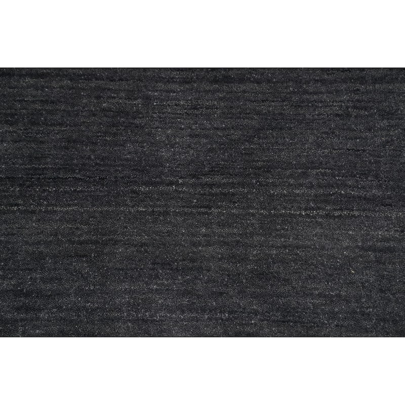 Hand Knotted Oriental 100% Wool Carpet Tribal Animal Pictorial Greys & Charcoal Gabbeh Area Rug - 5' 11'' X 5' 11''