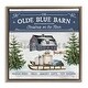 preview thumbnail 11 of 26, Stupell Christmas on Farm Phrase Framed Floater Canvas Wall Art Design by Mollie B. 18 x 18 - Brown