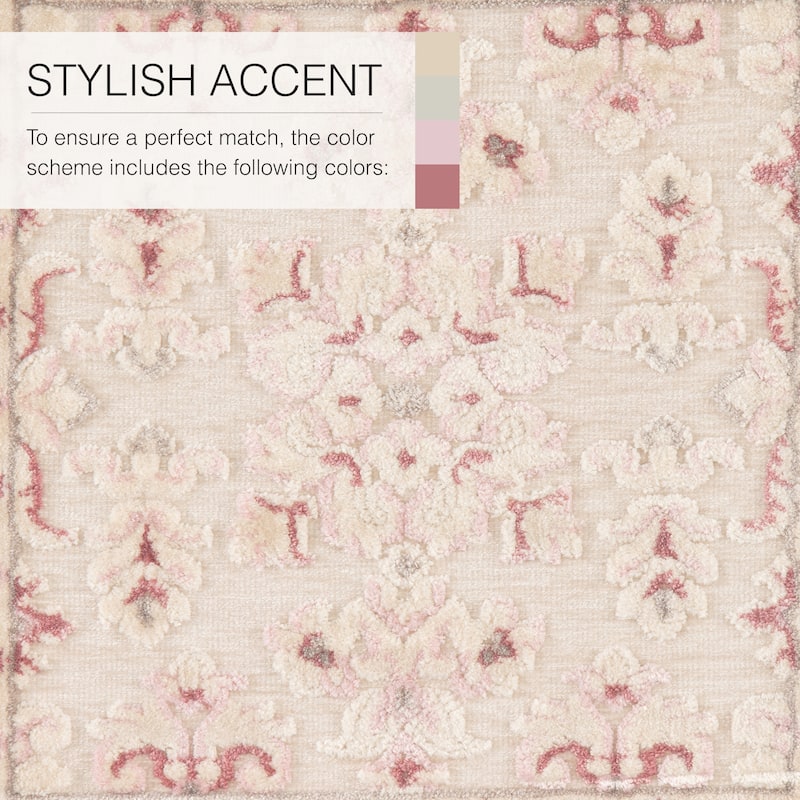 The Curated Nomad Blueberry Butte Damask Area Rug