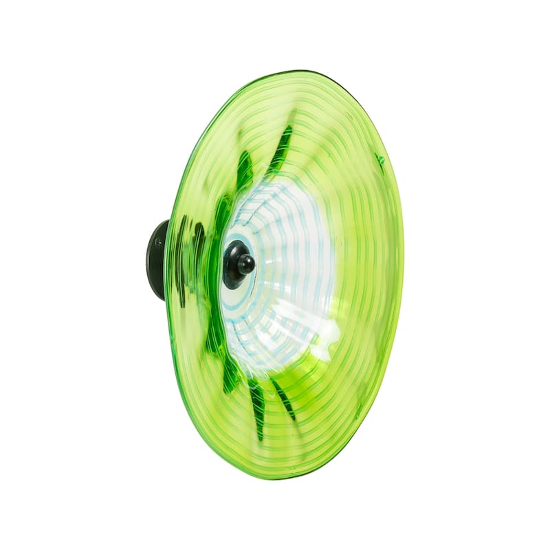 12IN Diameter Pollena Flower Art Glass Wall Décor