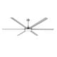 preview thumbnail 17 of 22, MLiAN 96 In. 6 Aluminium Blades Indoor Ceiling Fan with Light Kit and Remote - 96" Nickel/Silver