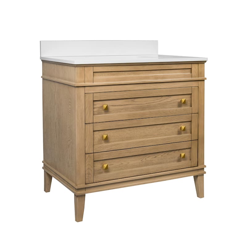 Eleanor 36-inch Vanity with Engineered White Top