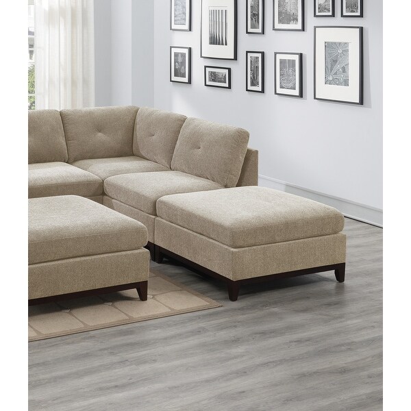 Multipurpose Foot Rest Sofa Stool with Wood Legs - Bed Bath