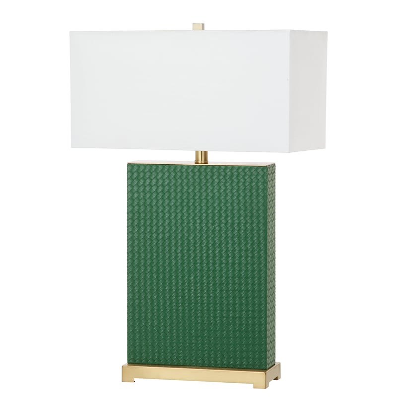 SAFAVIEH Lighting Cristin 28-inch Faux Alligator Grey Table Lamp (Set of 2) - 18"x8 x27.75 - 18Wx8Dx28H
