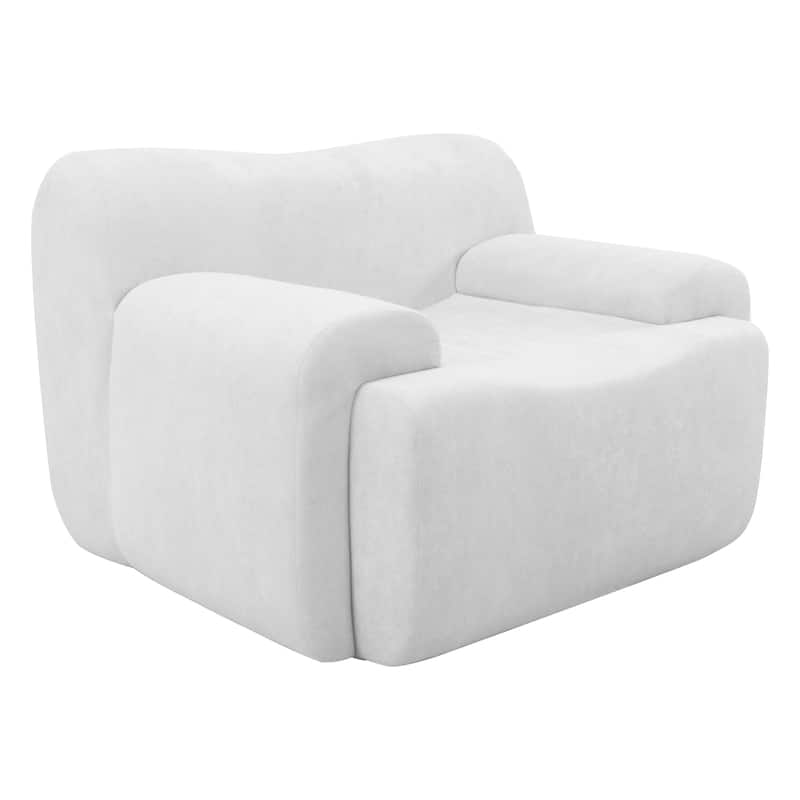 Chenille Accent Chair, Comfy Cloud Sofa Chair, Modern Armchair Boneless Reading Chairs