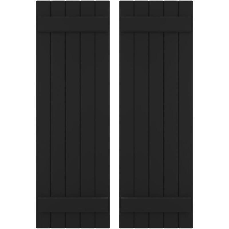 Americraft (2 Batten) Exterior Real Wood Joined BoardnBatten Shutters