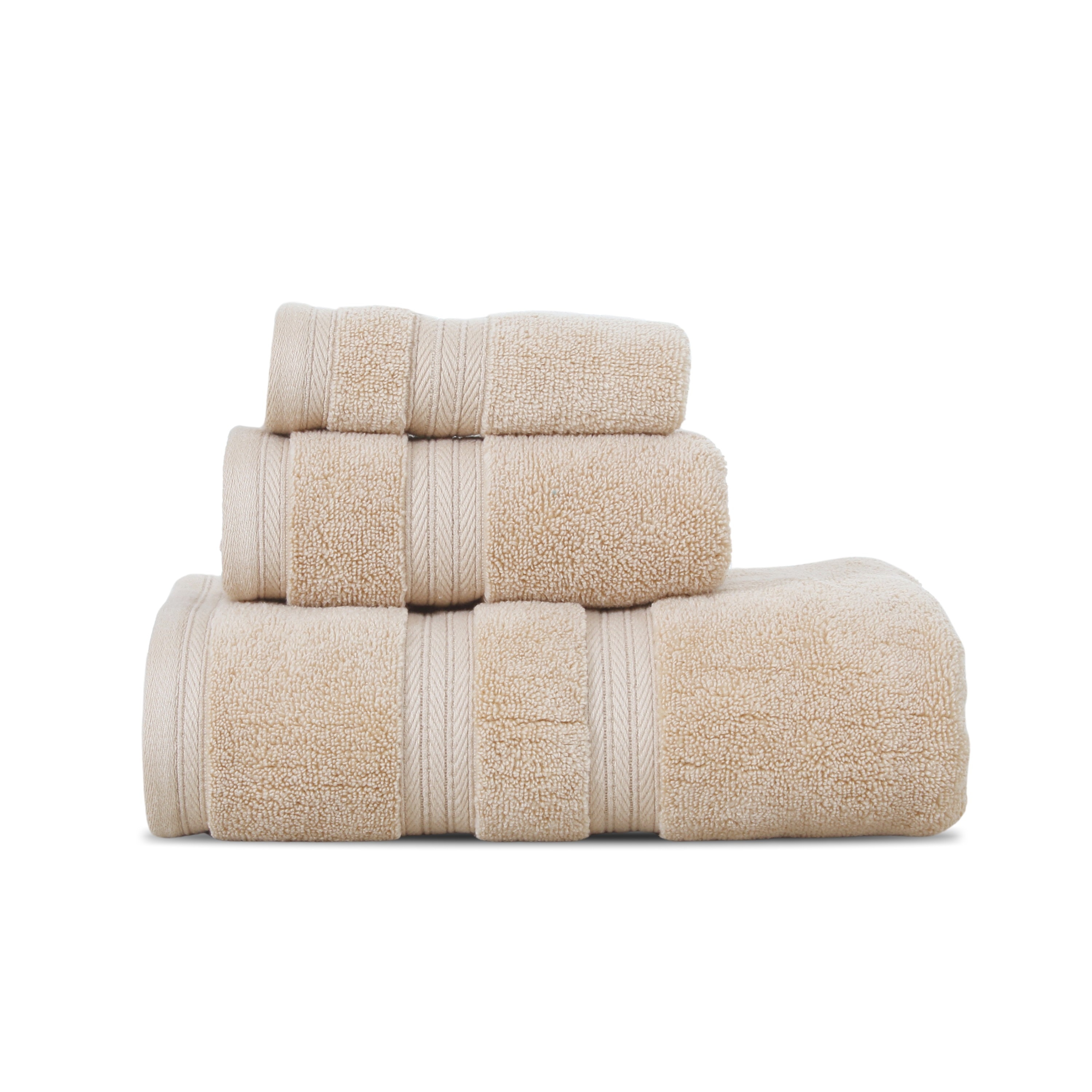 Home Weavers Elegance Essentials 550GSM Cotton Zero Twist Super Absorbent Bath Towel Set of 3