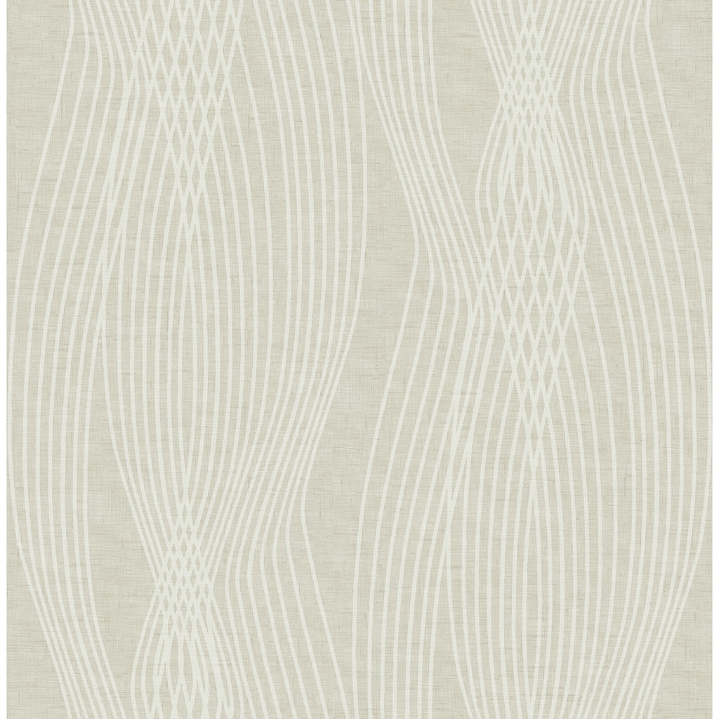 Seabrook Designs Amrita Abstract Wave Unpasted Wallpaper