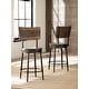 preview thumbnail 7 of 32, Hillsdale Furniture Jennings Wood and Metal Swivel Stool Brown/ Distressed Walnut - Counter Height - 23-28 in.