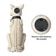 preview thumbnail 10 of 8, Glitzhome 20"H Halloween Lighted MGO Skeleton Dog Porch Decor with Timer