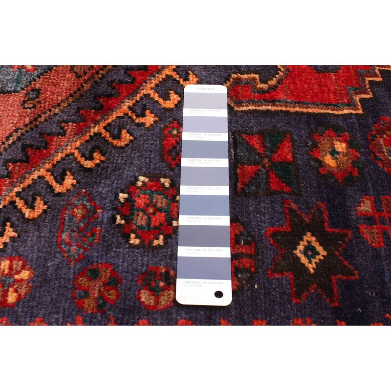 ECARPETGALLERY Hand-knotted Andelz Dark Blue Wool Rug - 4'4 x 7'9