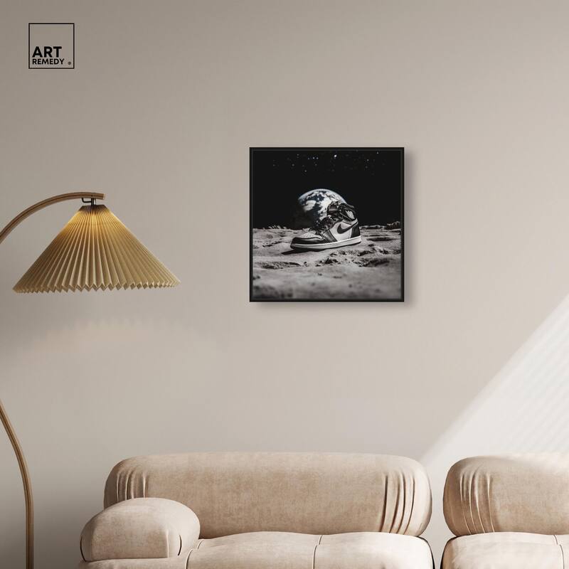 Moon Kicks Canvas by Art Remedy