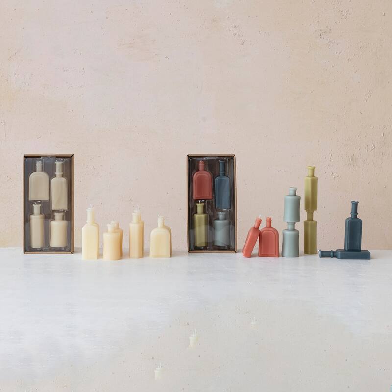 Unscented Bottle Shaped Candles