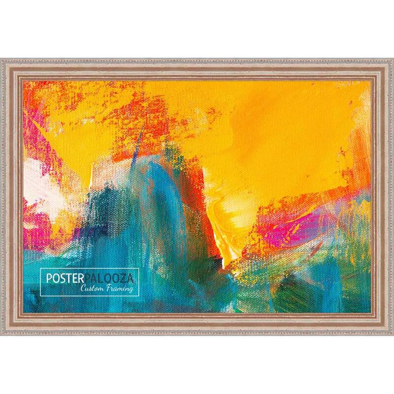 15x12 Traditional Antique Silver Complete Wood Picture Frame with UV Acrylic, Backing, & Hardware - Silver