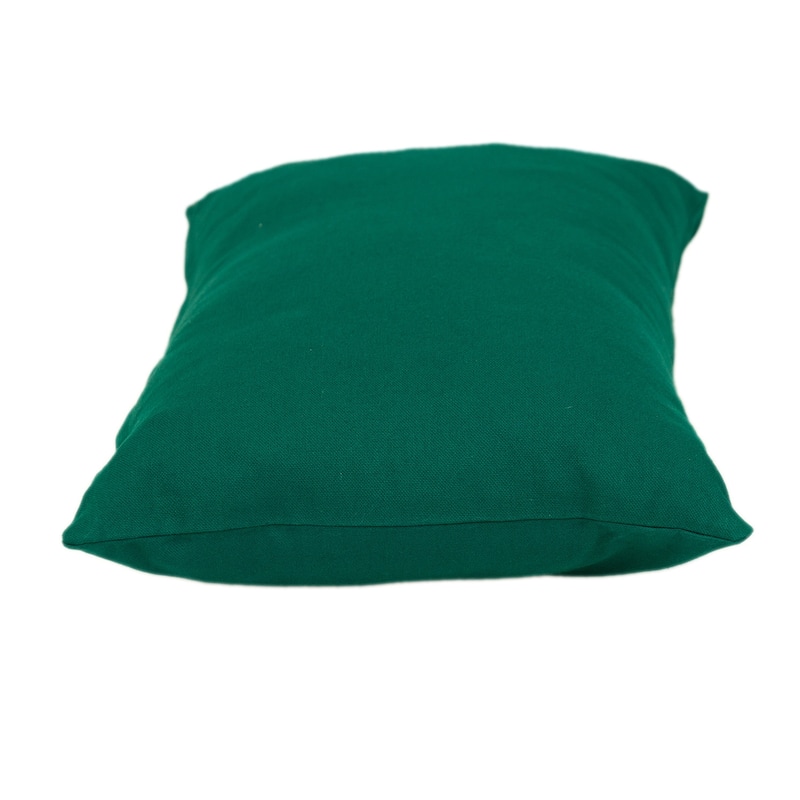 HomeRoots 12" X 18" Green Cotton Throw Pillow