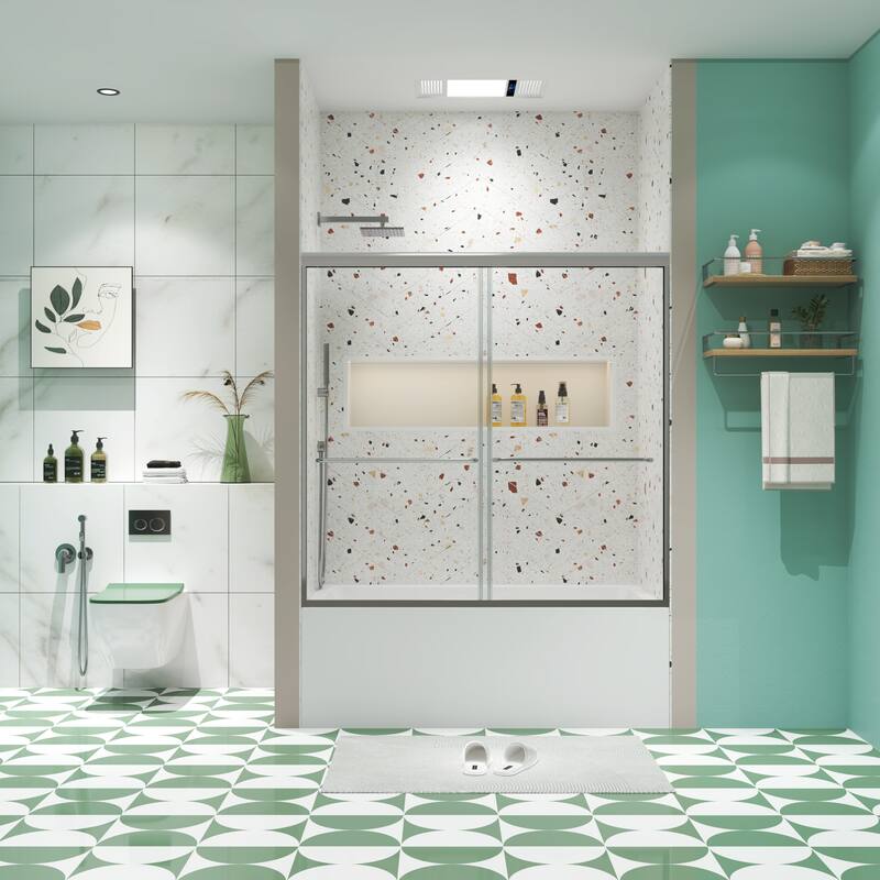 Shower door, sliding door, with 1/4" tempered glass
