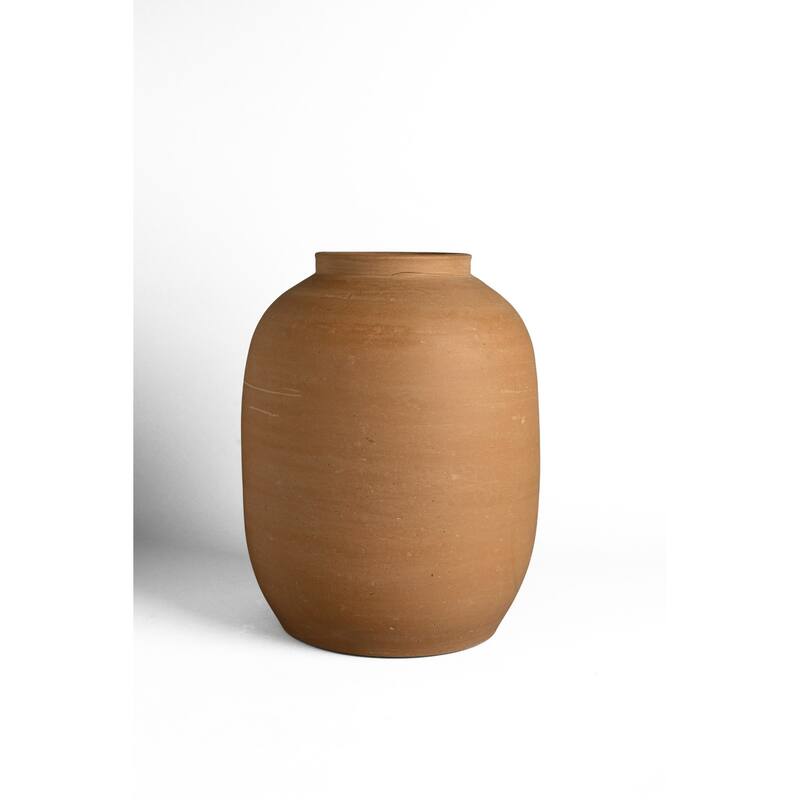 Terracota Vase 11.25"H - Natural Terracotta