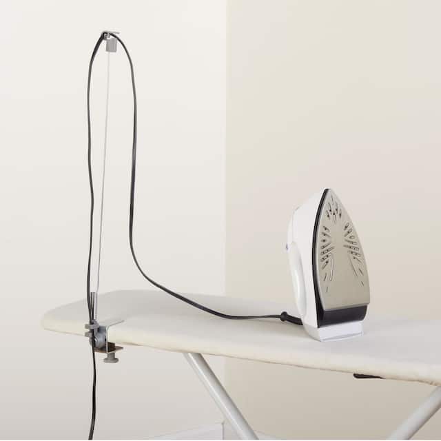 Household Essentials Flexible Iron Cord Holder with Adjustable Clamp