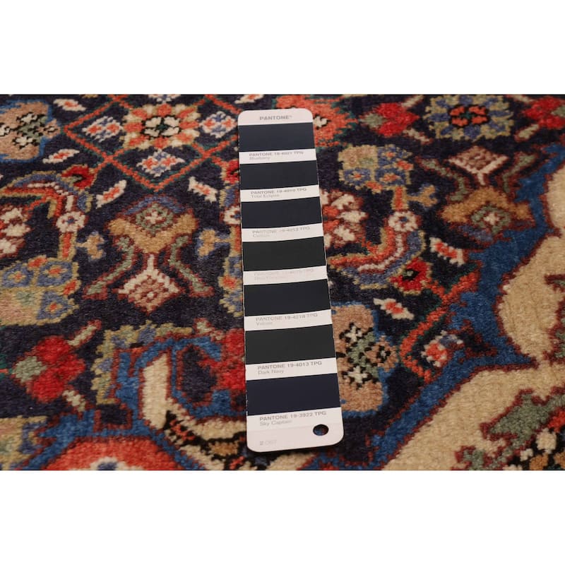 ECARPETGALLERY Hand-knotted Kayseri Vintage Navy Wool Rug - 6'4 x 9'5