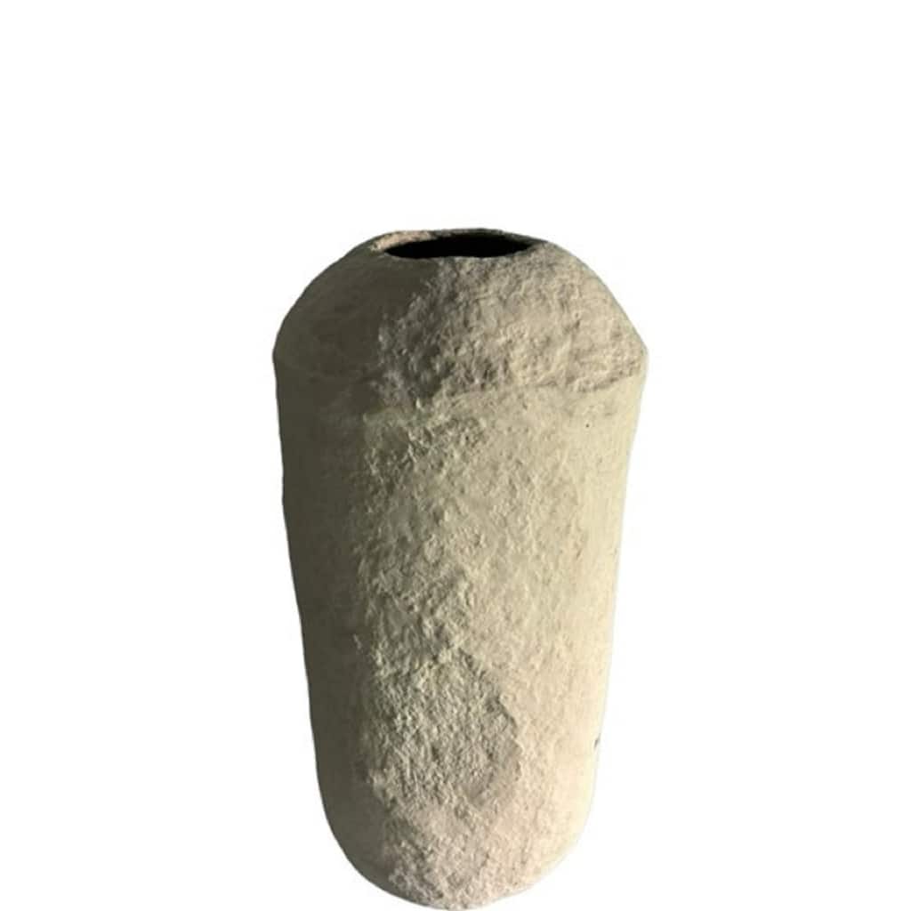 Tapered Paper Mache Vase - 27.5" - Cream