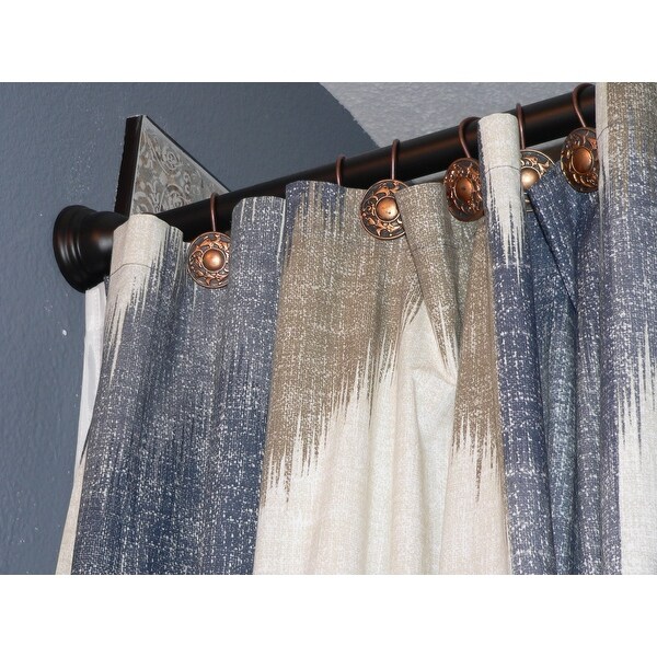 Bath Bliss 5892-ORB Shower Curtain Rod Brown for sale online 