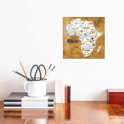 iCanvas "Africa Map" by Patricia Pinto Canvas Print