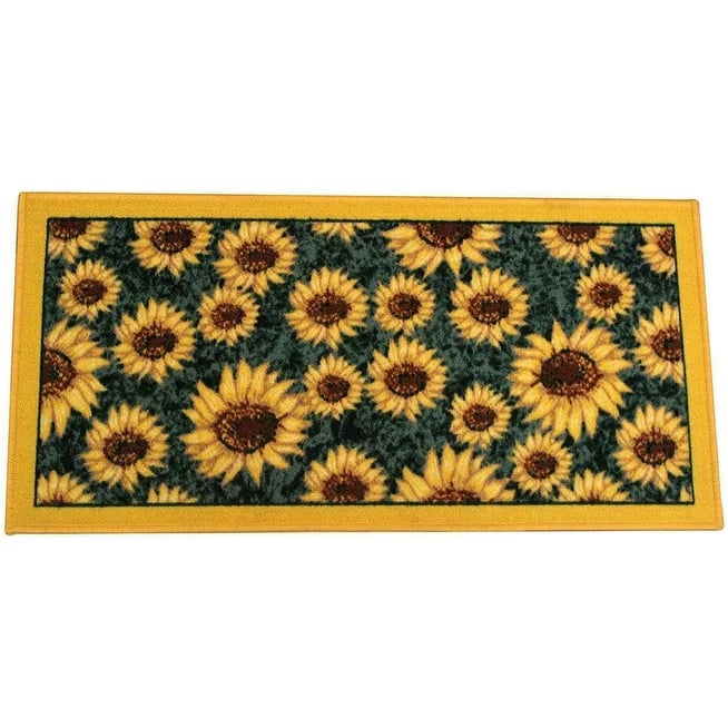 Kashi Home Kitchen Rug, Printed Durable Non Slip Floor Mat, Pretty Farmhouse Design