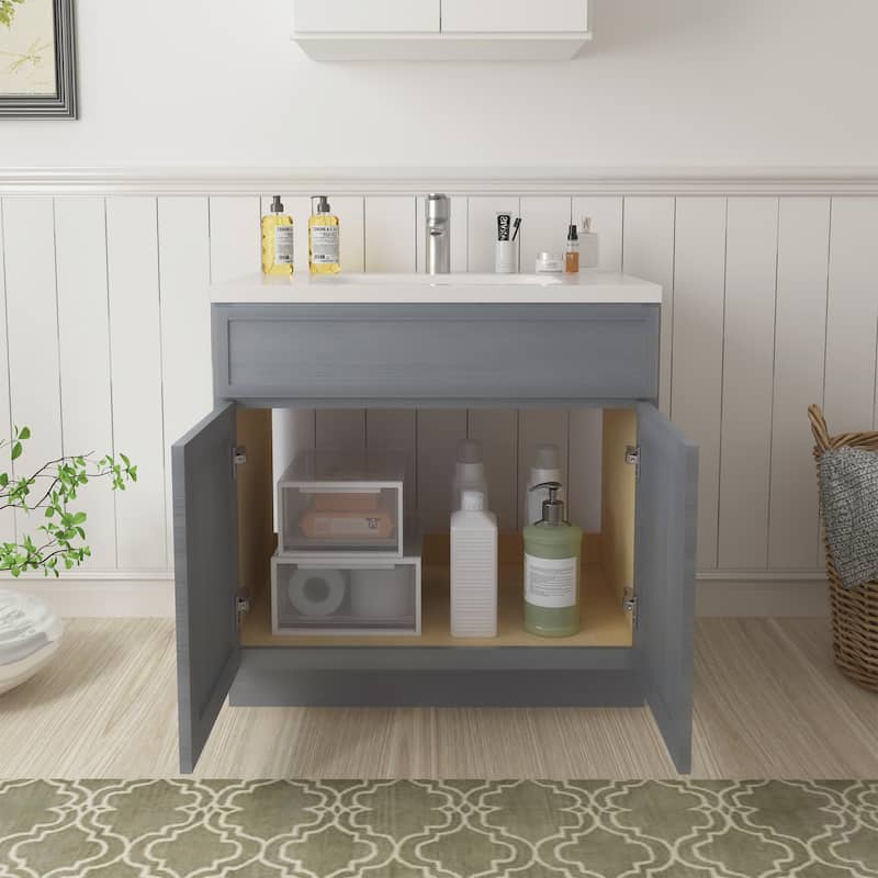 Vanity Art 36" Freestanding Single Base Storage Cabinet with Soft Close Doors