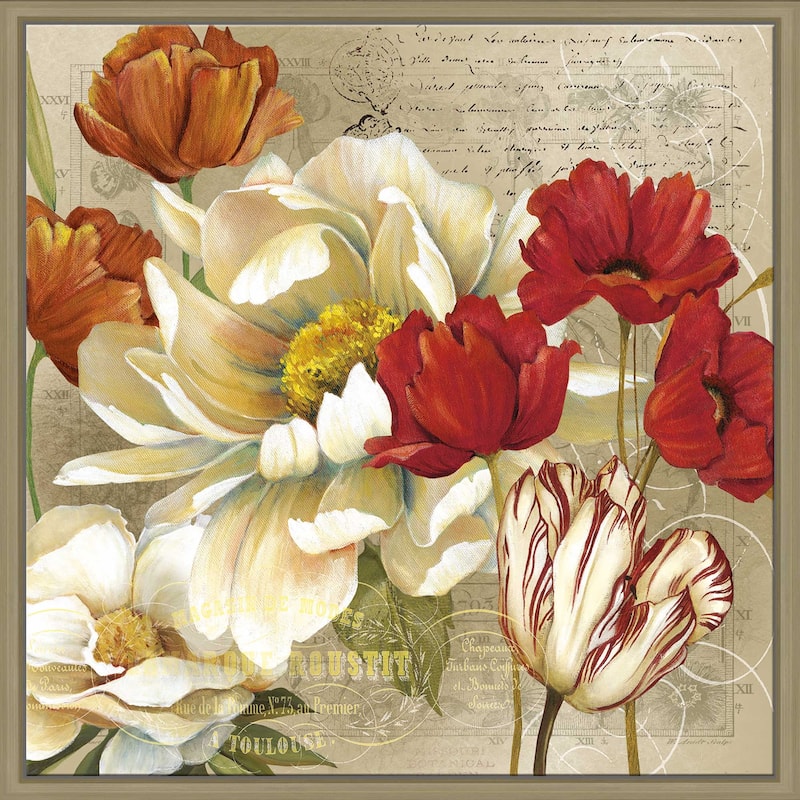 "Jardin II" by Carol Robinson Print on Floating Canvas