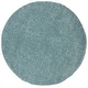 preview thumbnail 92 of 166, SAFAVIEH August Shag Solid 1.2-inch Thick Area Rug 11' Round - Aqua