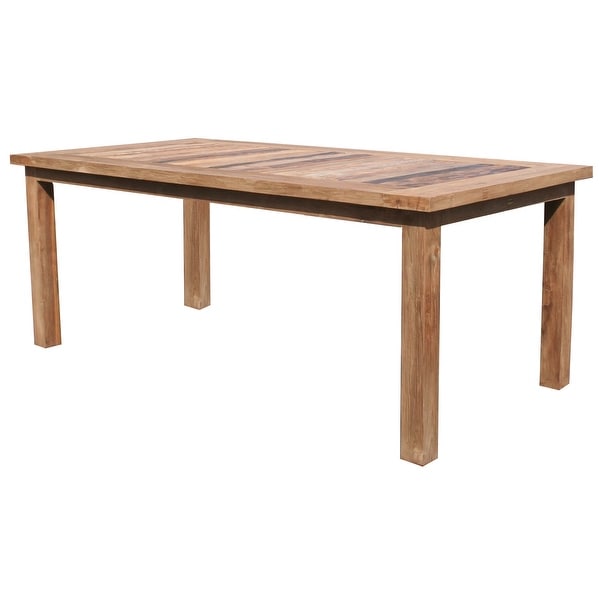 Recycled Teak Wood Tuscany Dining Table - 79" x 40". Opens flyout.
