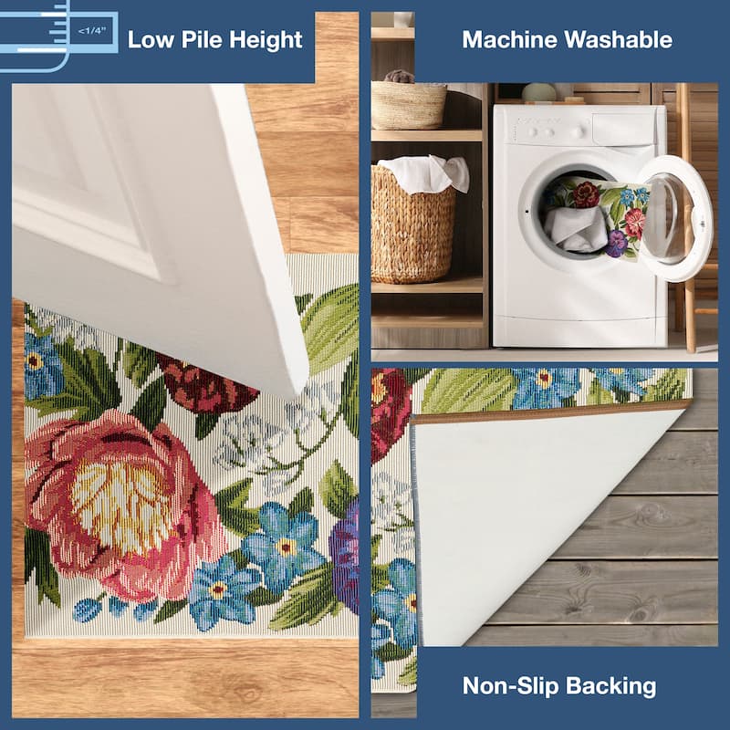 Liora Manne Esencia Secret Garden Indoor/Outdoor Mat