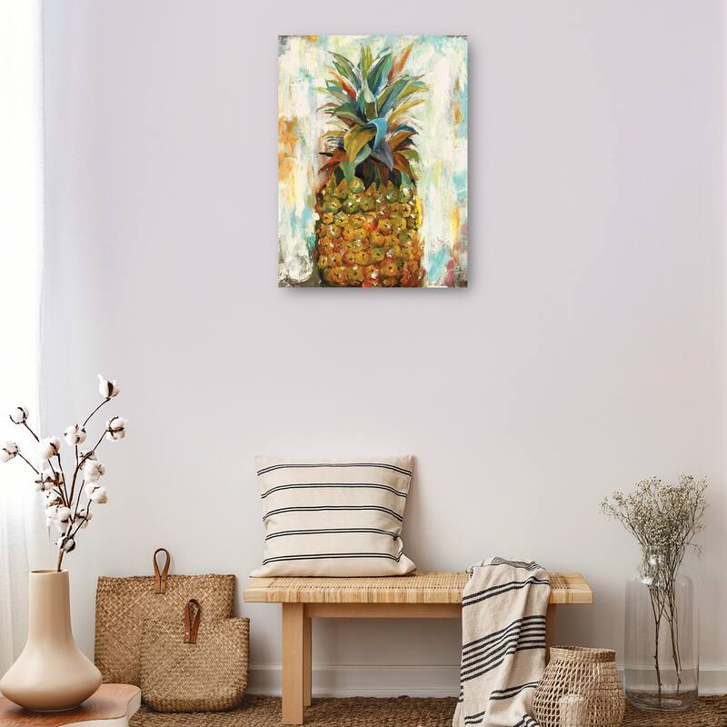 Pineapple Portrait By Frank Parson Canvas Art Print