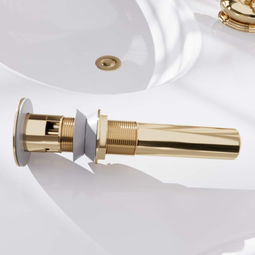 Sink Drain PVD Brass Pop-Up With Overflow Renovators Supply