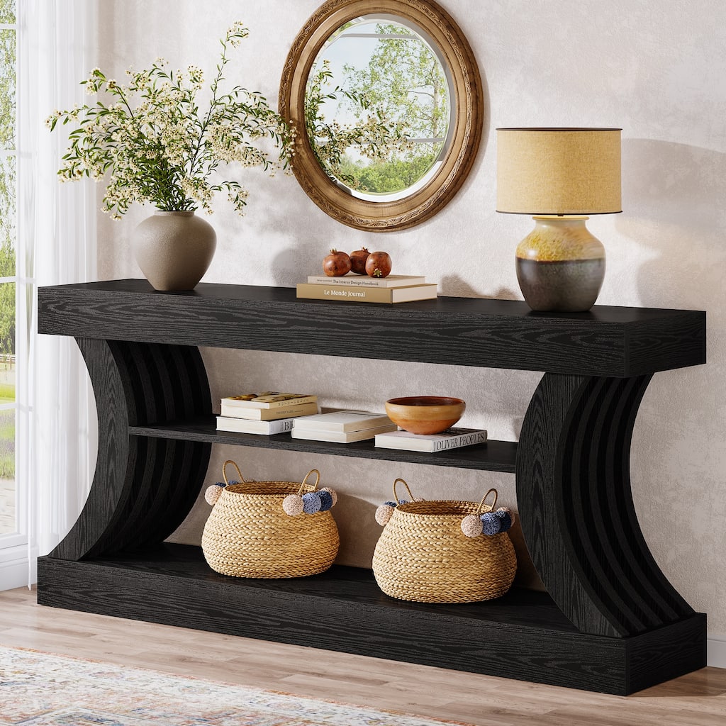 70.9-Inch Farmhouse Console Table