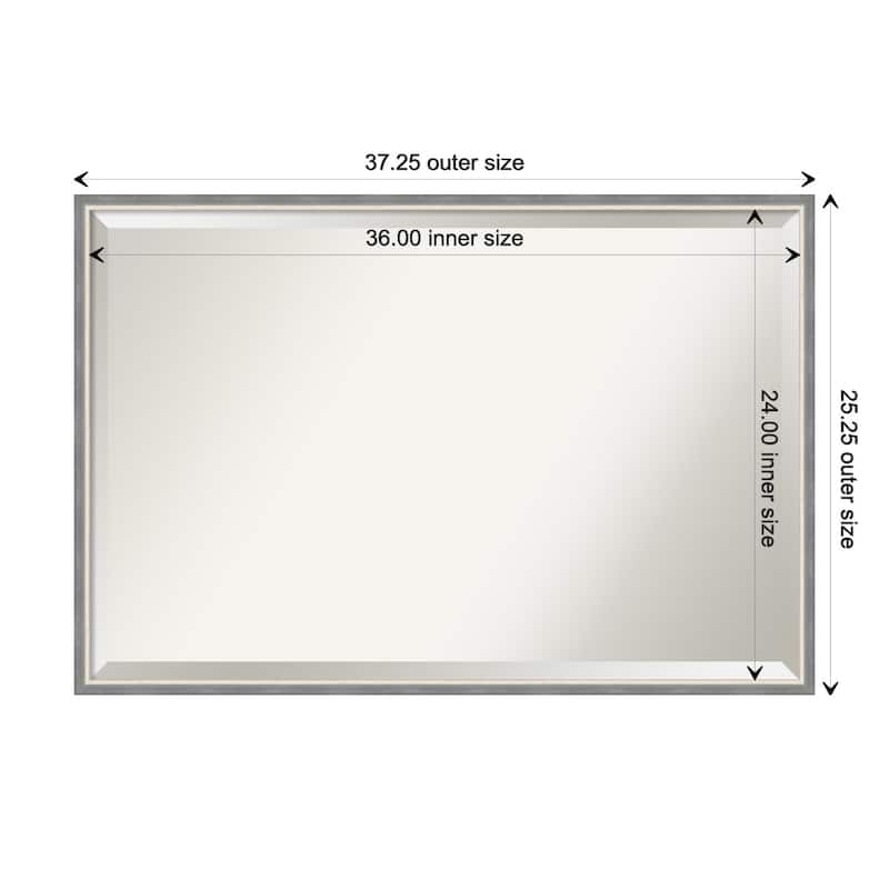 Theo Narrow Beveled Wood Framed Wall Mirror