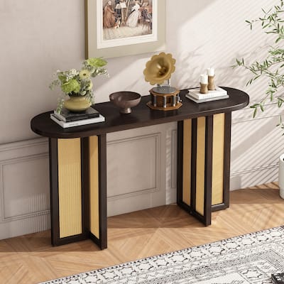 Narrow Console Table with Storage