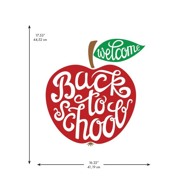 Back to School Apple Wall Decals