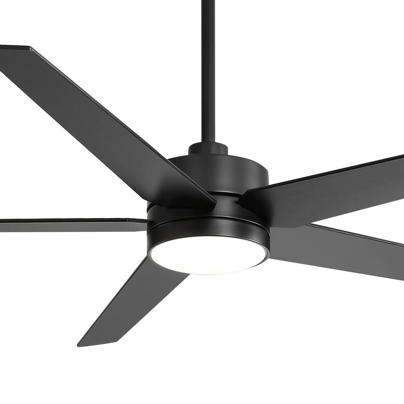 65 Inch 5-Blade LED Ceiling Fan with Light and Remote