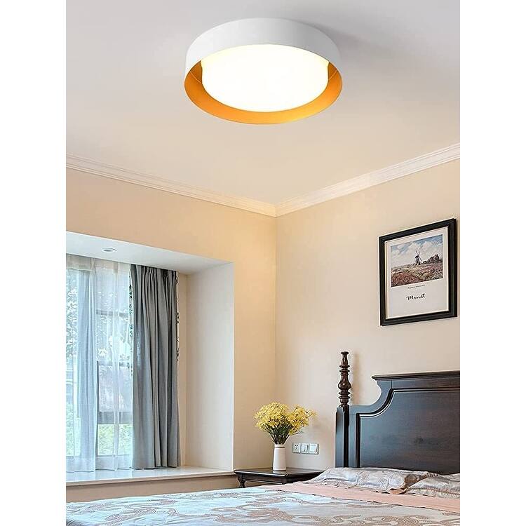 Modern Minimalist Round Drum Flush Mount Ceiling Lights