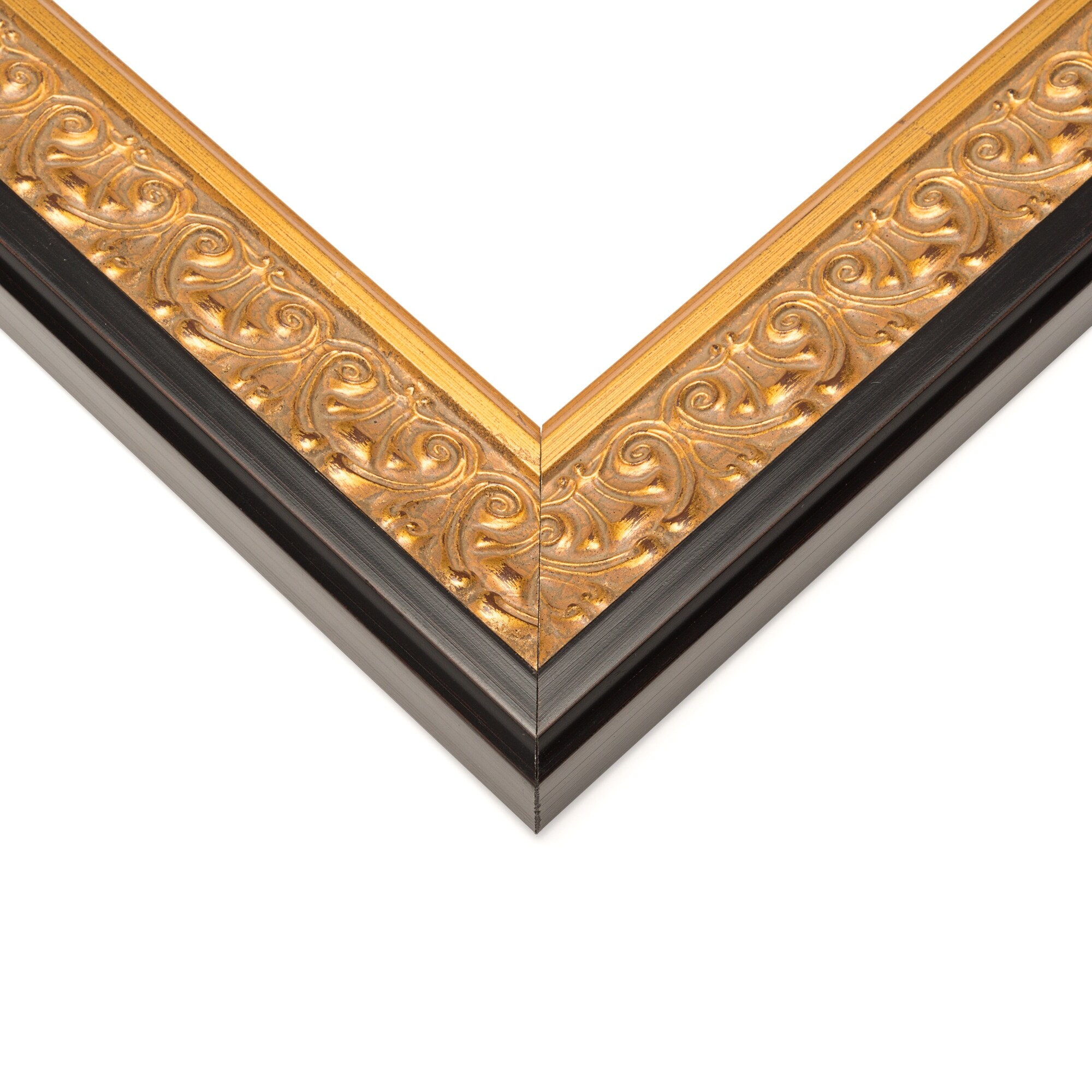 26x35 Frame Gold Real Wood Picture Frame Da Vinci Ornate Photo Frame with UV Acrylic Foam Board Backing &