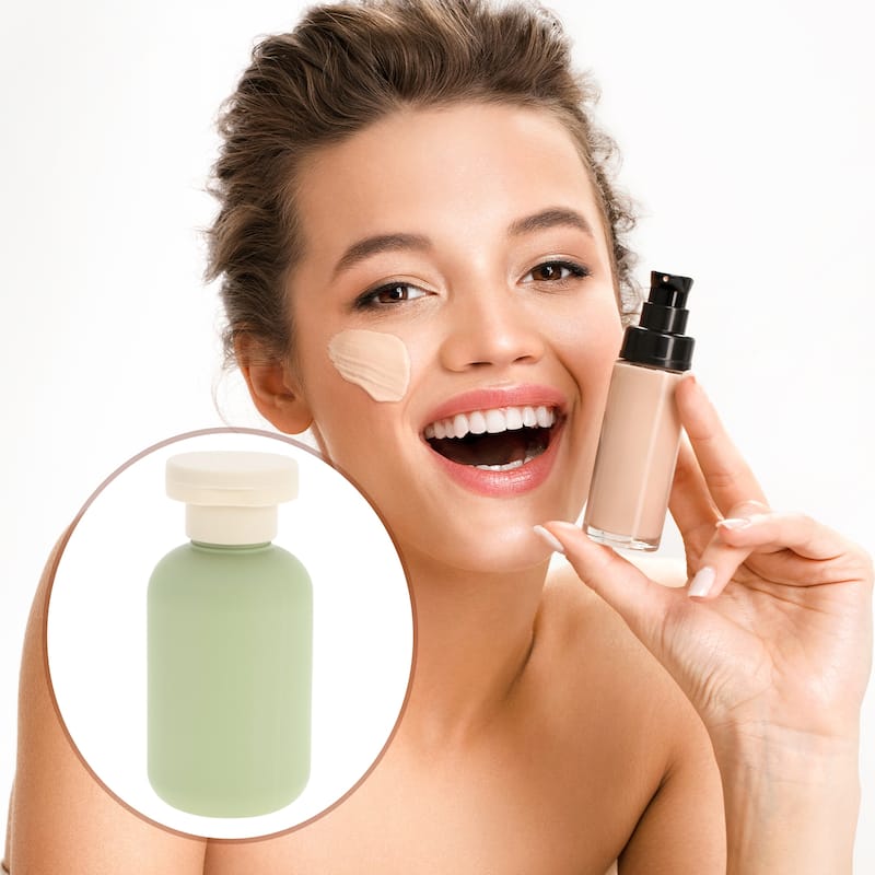 Flip Cap Soap Dispenser for Bathroom 1 Pc - Green - 3.38oz