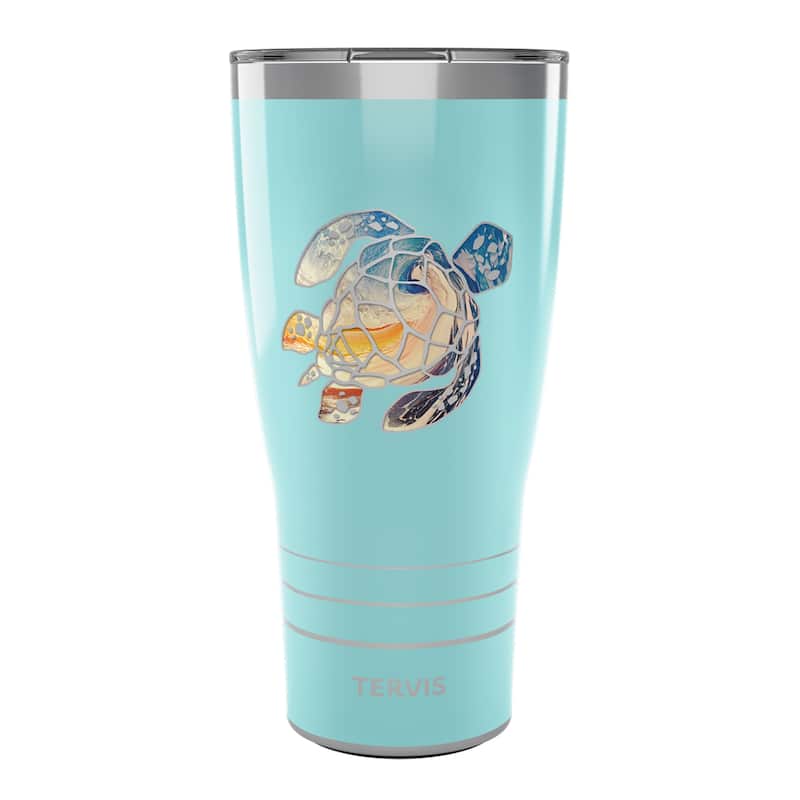 Tervis Traveler Turtle Sunset Triple Walled Insulated Travel Tumbler, Stainless Steel - 30oz