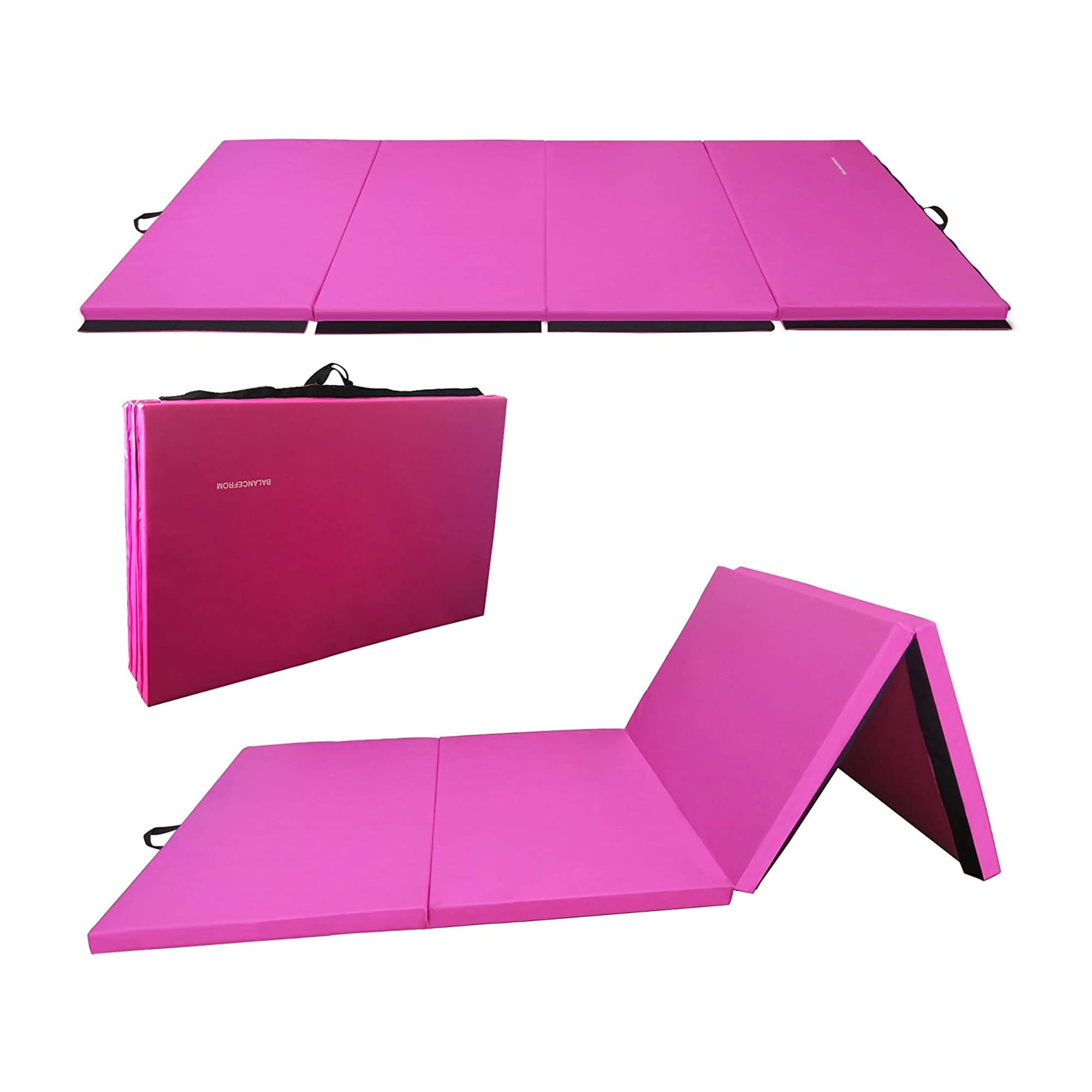 BalanceFrom Fitness 120 x 48 All Purpose Folding Gymnastics Exercise Mat,  Pink - 15 - On Sale - Bed Bath & Beyond - 36666656